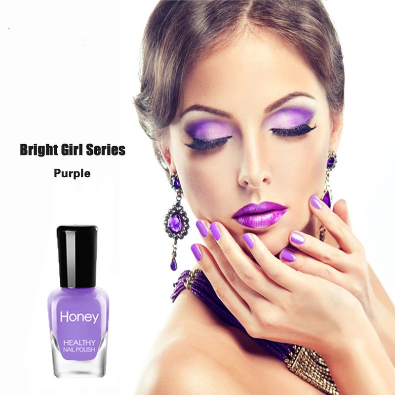 Tophany Non Toxic Easy Peel Off and Fast Dry Nail Polish Set for Pack, Eco Friendly & Organic Water Based Nail Polish for Women,Teens,Kids (10 Bottles) - Image 5
